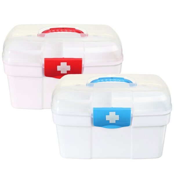 Two-Layer Portable Medicine Storage Box