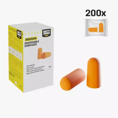 ARUSHAC Disposable and slow-recovery foam earplugs