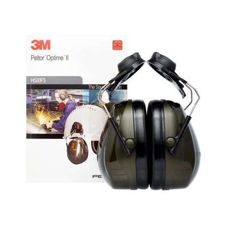 3M PELTOR Optime II Earmuffs, 30 dB, Helmet Mounted, H520P3E-410-GQ-01 - Image 5