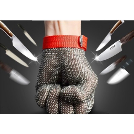 Thermsafe Chiainex Stainless Steel Mesh Butcher Safety Hand Glove - Image 2